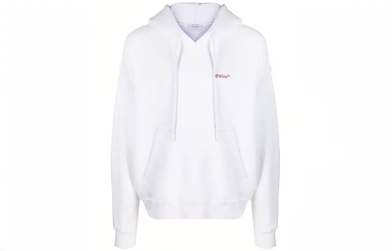 OFF WHITE Sweatshirts Men's White Hooded Moderate Other
