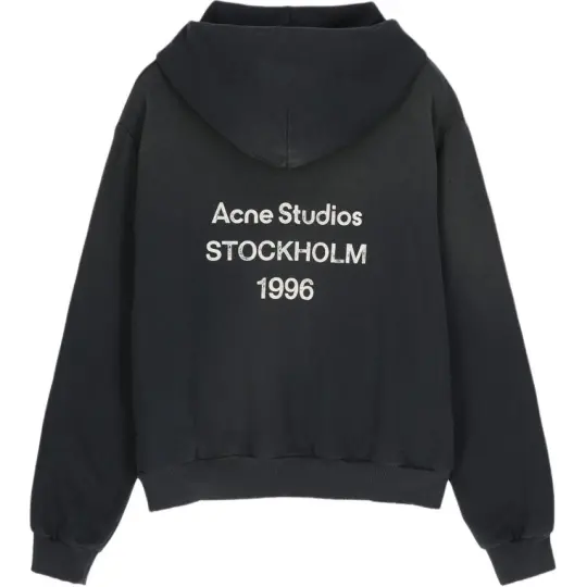 Acne Studios Logo Printed Long Sleeved Hoodie
