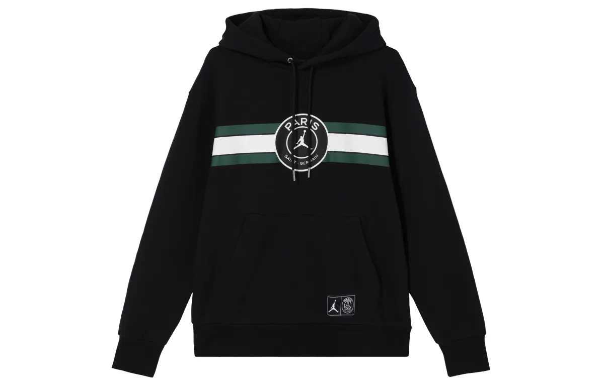 Jordan Sweatshirts Men's Black Hooded Thickened Regular