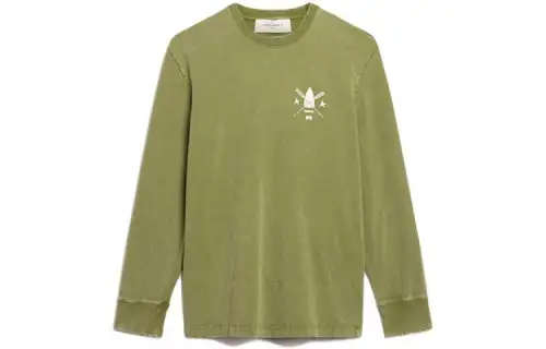 Golden Goose Sweatshirts Men's Green Crew Neck Moderate Regular
