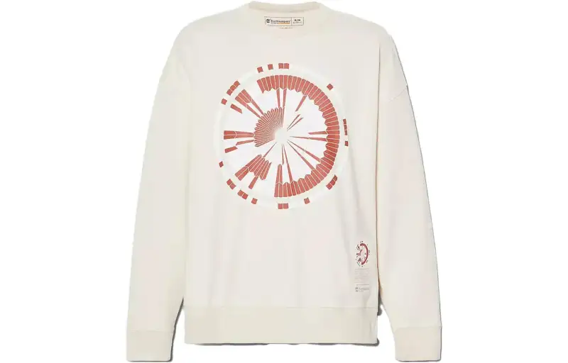 Timberland Sweatshirts Unisex Vintage White Crew Neck Moderate Regular