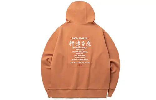 ANTA Life Collection Sweatshirts Men's Umber Hooded Moderate Regular