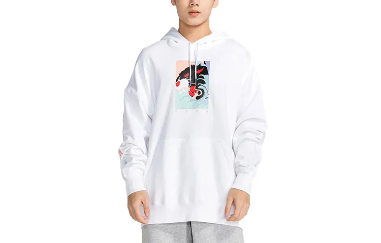 PUMA Sweatshirts Men's White Hooded Moderate Straight Fit