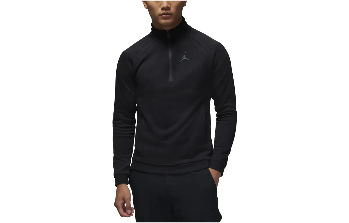 Jordan Sweatshirts Men's Black Stand Collar Moderate Other