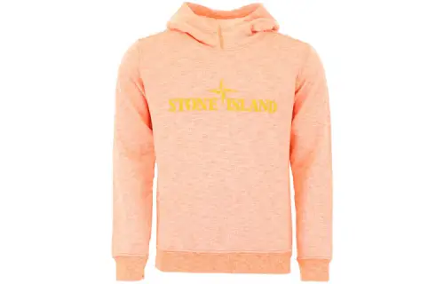 STONE ISLAND Sweatshirts Unisex Orange Hooded Moderate Regular