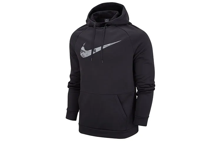 Nike Sweatshirts Men's Black Hooded Thickened Regular