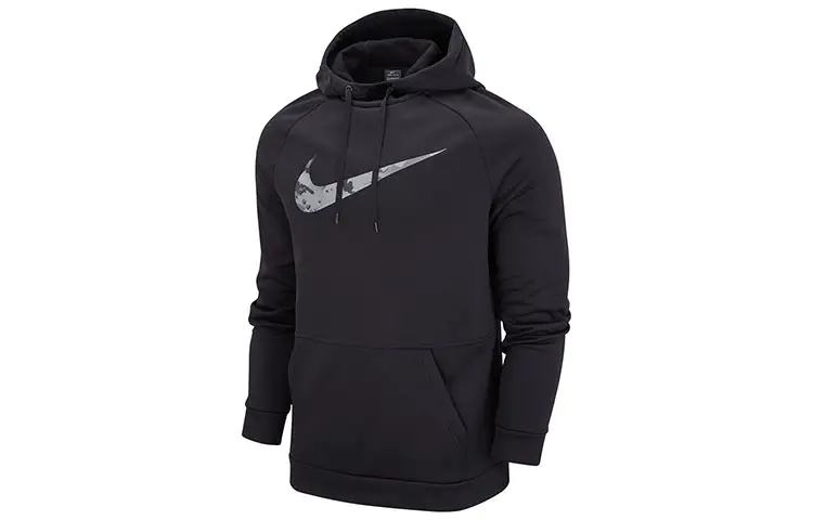 Nike Sweatshirts Men's Black Hooded Thickened Regular