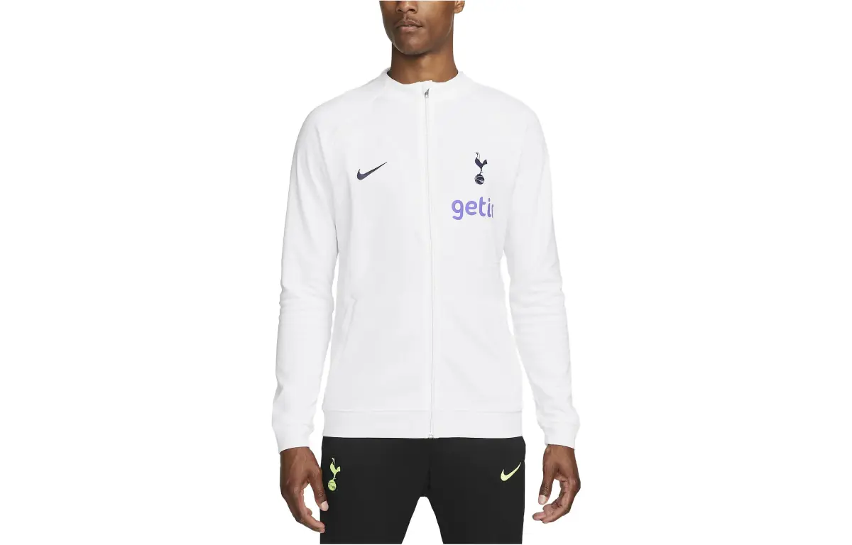 Nike Sweatshirts Men's White Crew Neck Moderate Cardigan