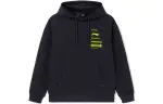 Li Ning Sports Fashion Collection Sweatshirts Unisex Black Hooded Moderate Regular
