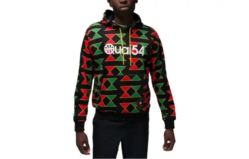Jordan Quai 54 Sweatshirts Men's Black Hooded Moderate Regular