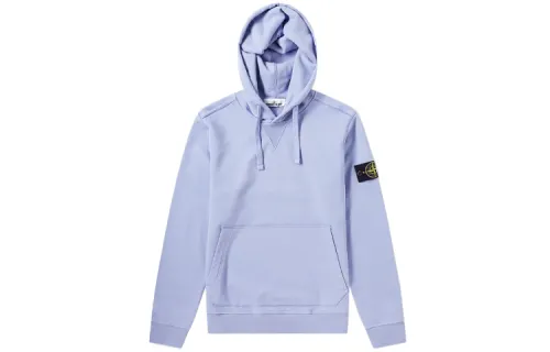 STONE ISLAND Sweatshirts Men's Lavender Hooded Moderate Regular