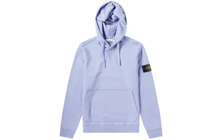 STONE ISLAND Sweatshirts Men's Lavender Hooded Moderate Regular