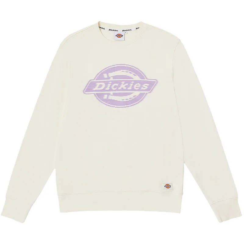 Dickies Sweatshirts Men's White Crew Neck Moderate Regular