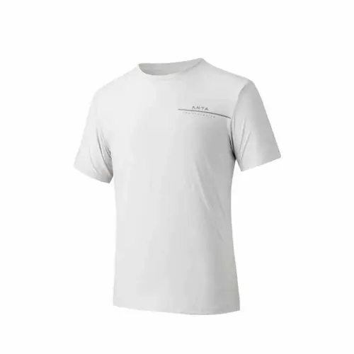 Anta Variety Training Collection T Shirt Men's Light Sand Gray
