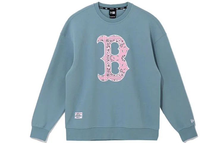 New Era Sweatshirts Unisex Blue Crew Neck Moderate Regular