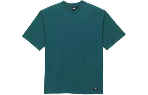 Vans T Shirts Men's Green Crew Neck Moderate Straight Fit