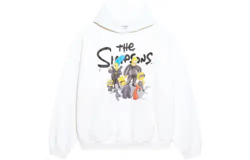 Balenciaga X The Simpsons Women'ss Wide Fit Hoodie
