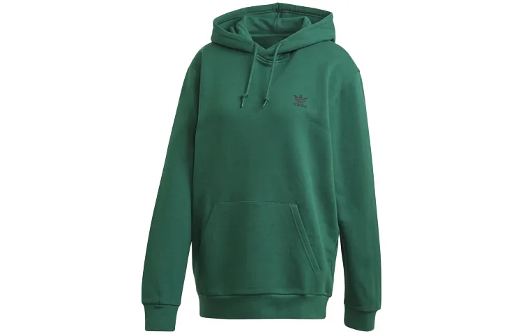 Adidas Originals ESSENTIALS Sweatshirts Men's Green Hooded Moderate Regular