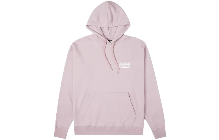 Converse Sweatshirts Men's Pink Hooded Moderate Regular