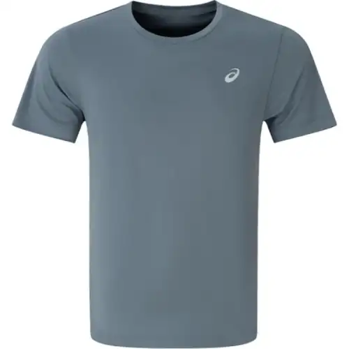 ASICS T Shirts Men's Gray Crew Neck Thin