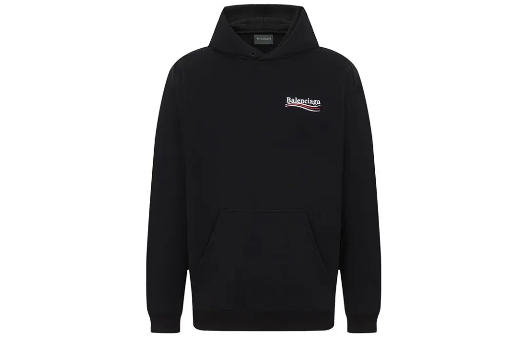 Balenciaga Political Campaign Logo Popover Hoodie