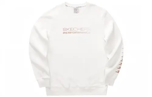 Skechers Sweatshirts Men's White/000Q Crew Neck Moderate Regular