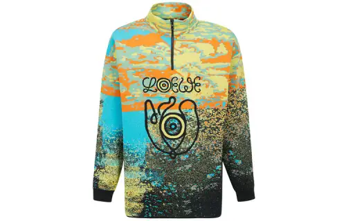 LOEWE Sweatshirts Men's Multicolor Turtleneck Moderate Regular
