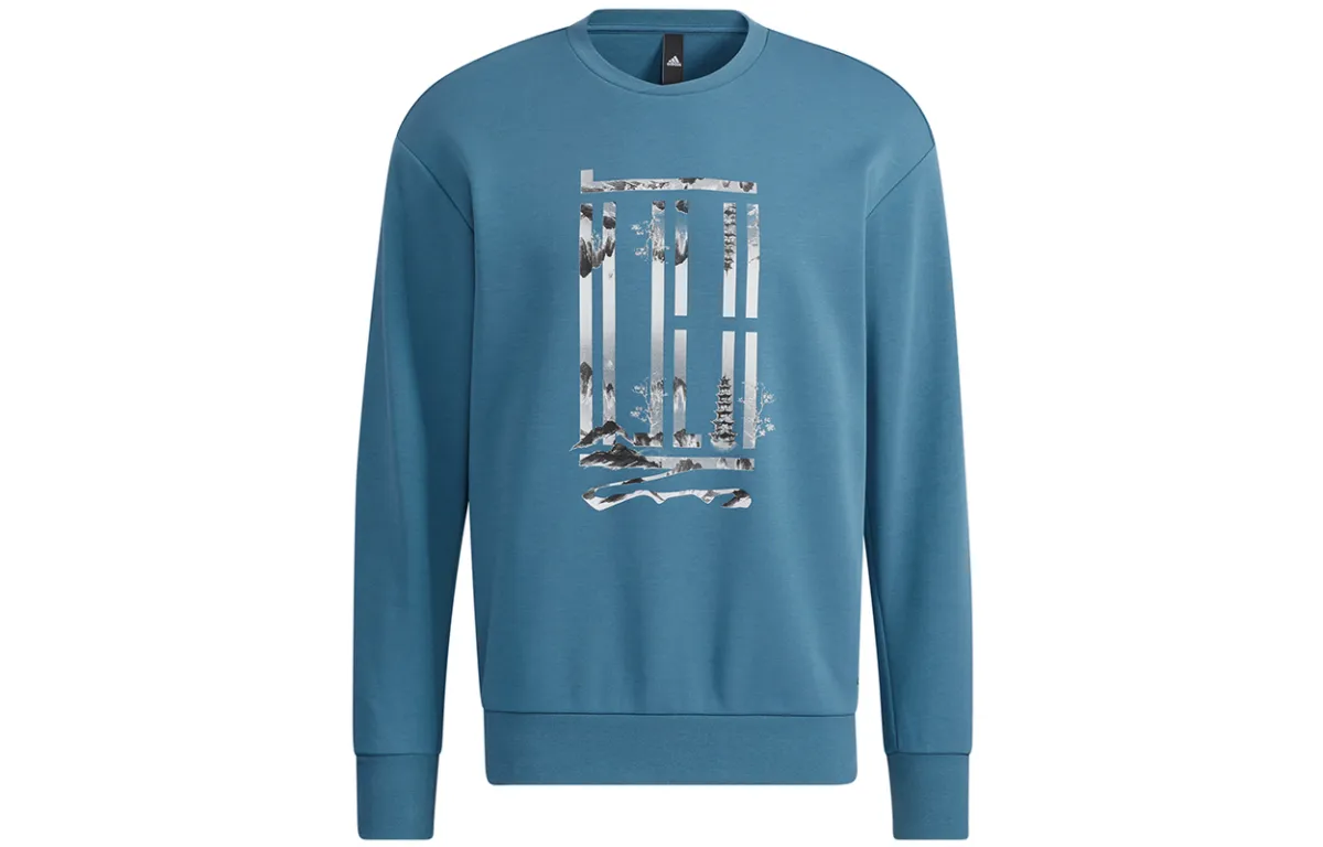 Adidas Wuji Series Wj Logo Swt Sweatshirt Men's Uniform Blue