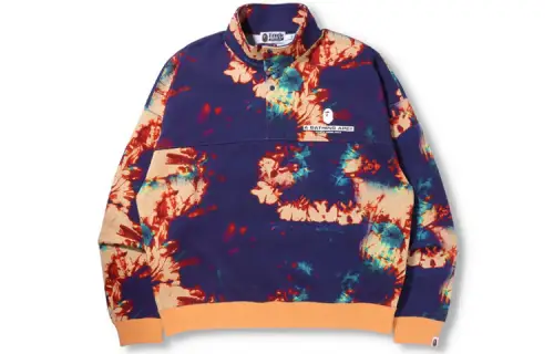 A BATHING APE Sweatshirts Men's Stand Collar Moderate Regular
