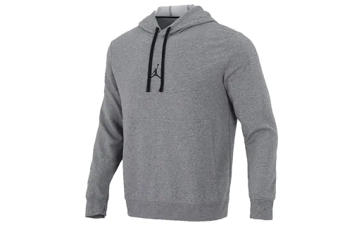 Jordan Sweatshirts Men's Gray Hooded Moderate Regular
