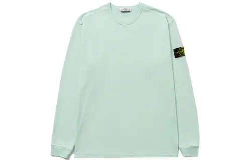 STONE ISLAND Sweatshirts Men's Light Green Crew Neck Moderate Regular