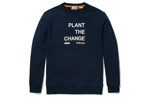 Timberland Sweatshirts Men's Dark Sapphire Crew Neck Moderate Regular