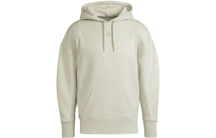 Adidas Sweatshirts Men's Light Green Hooded Moderate Regular
