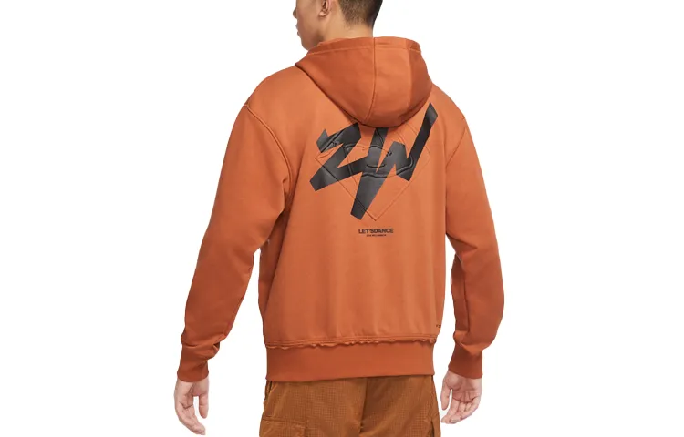 Jordan Zion Sweatshirt Men's Dark Reddish Umber