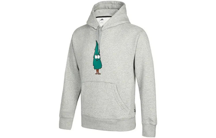 Nike Sweatshirts Men's Gray Hooded Thickened Other