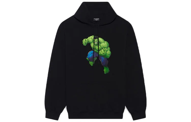 Balenciaga Sweatshirt Loose Fit Men's Black