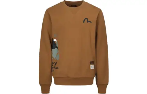 EVISU Sweatshirts Men's Crew Neck Moderate Heavyweight