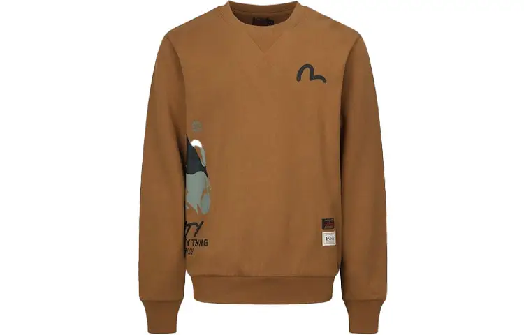 EVISU Sweatshirts Men's Crew Neck Moderate Heavyweight