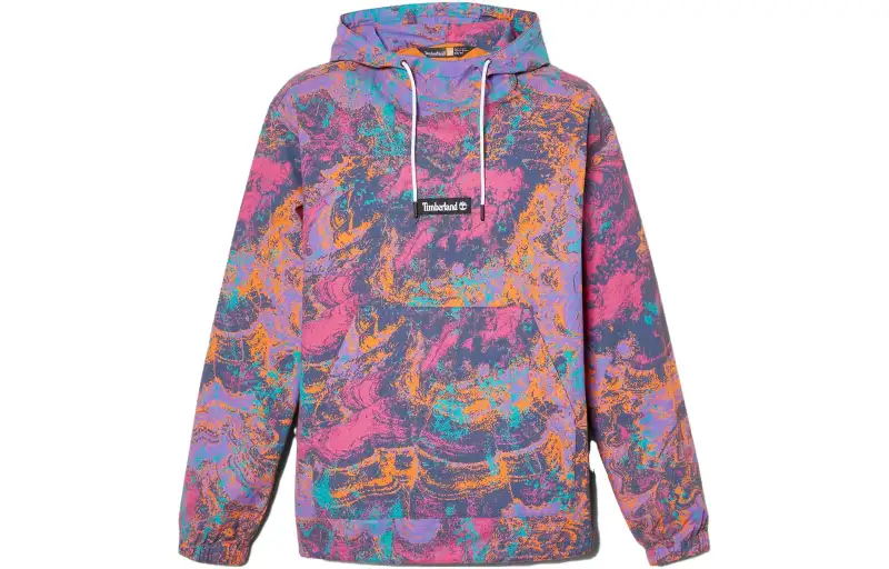 Timberland Sweatshirts Unisex Purple Hooded Moderate Regular