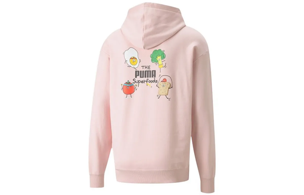 PUMA Blaster Sweatshirts Men's Pink Hooded Moderate Regular