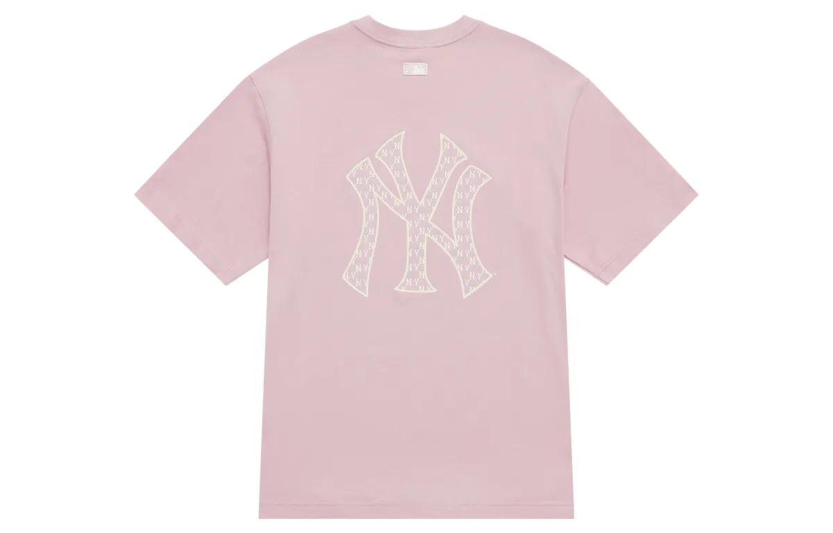 MLB MONOGRAM SS25 T Shirt Unisex Pink
