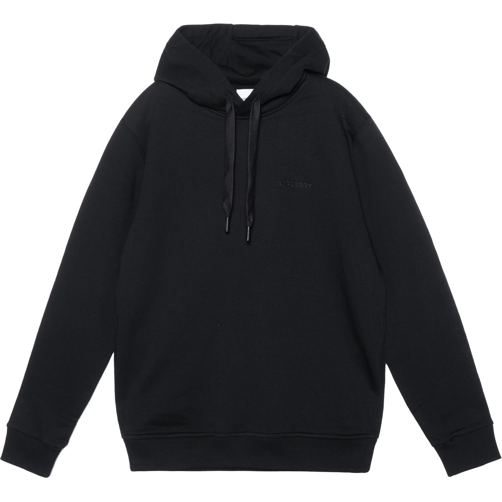 Burberry Check Ekd Cotton Hoodie