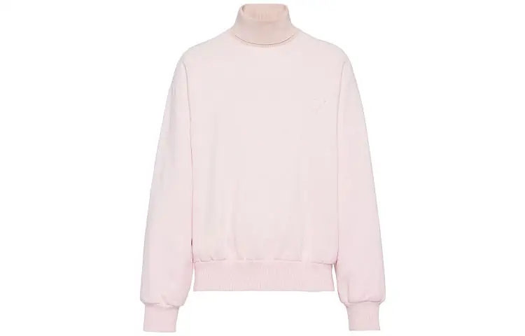 PRADA Sweatshirts Men's Pink Turtleneck Moderate Regular