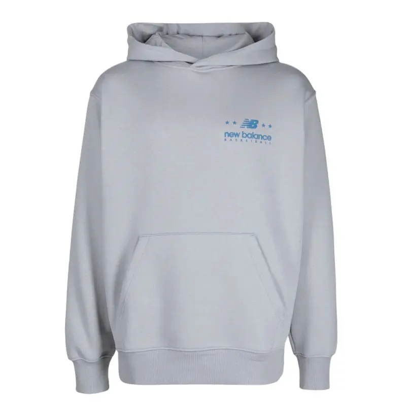 New Balance Sweatshirts Men's Gray Hooded Moderate Regular