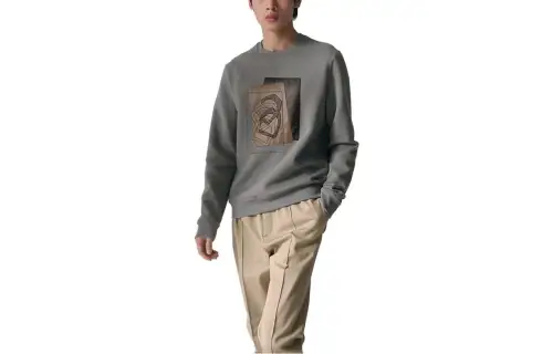 HERMES FW23 Sweatshirt Men's Gray