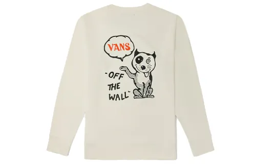 Vans Sweatshirts Unisex Ecru Crew Neck Moderate Regular