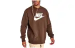 Nike Sweatshirts Unisex Brown Crew Neck Moderate Regular