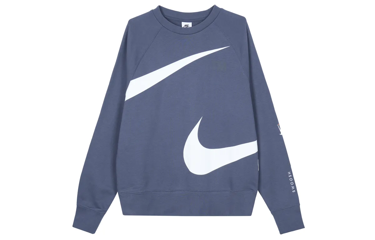 Nike Sweatshirts Men's Blue Crew Neck Moderate Regular