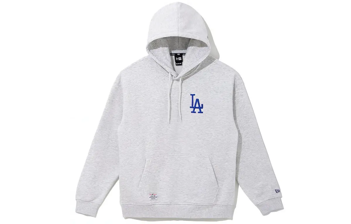 New Era FW21 MLB Collection, Los Angeles Dodgers, Satellite Maps Patterned Print Fleece Lined Hooded Long Sleeved