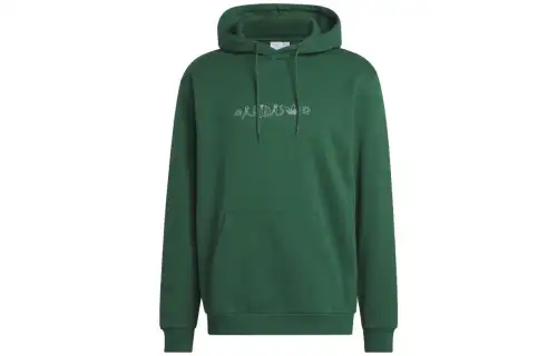 Adidas Originals HOODIE LC FLOWER Sweatshirts Men's Green Hooded Moderate Regular